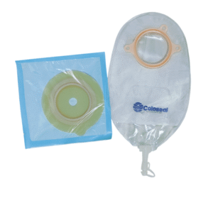 Coloseal 21360 Two Piece Open Urostomy Bag Kit(Bag+Barrier), Stoma | Ostomy Bag, Drainable Bag & Pouches, Transparent, 60mm