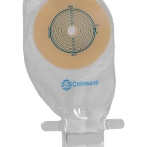 One piece open colostomy bag